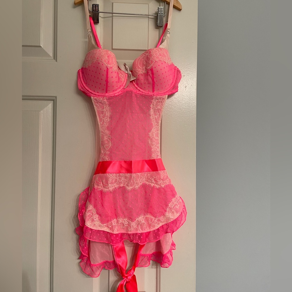 Victoria Secret Sexy Little Things pink teddy